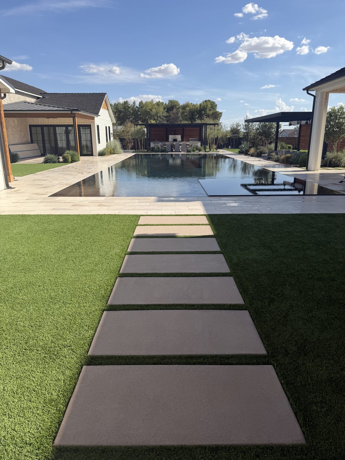 Pressure washing result